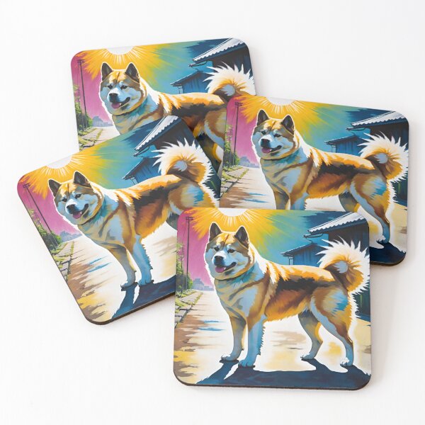 Item preview, Majestic Japanese Akita Standing Proudly designed and sold by GrizzlyCollective.