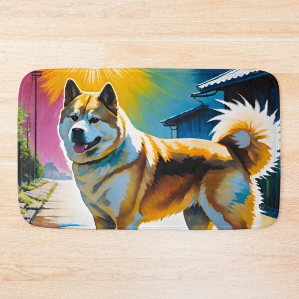 Item preview, Majestic Japanese Akita Standing Proudly designed and sold by GrizzlyCollective.