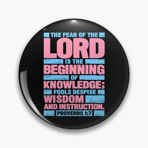 Item preview, Proverbs 1:7 The Fear of the LORD is the Beginning of Knowledge designed and sold by plushism.