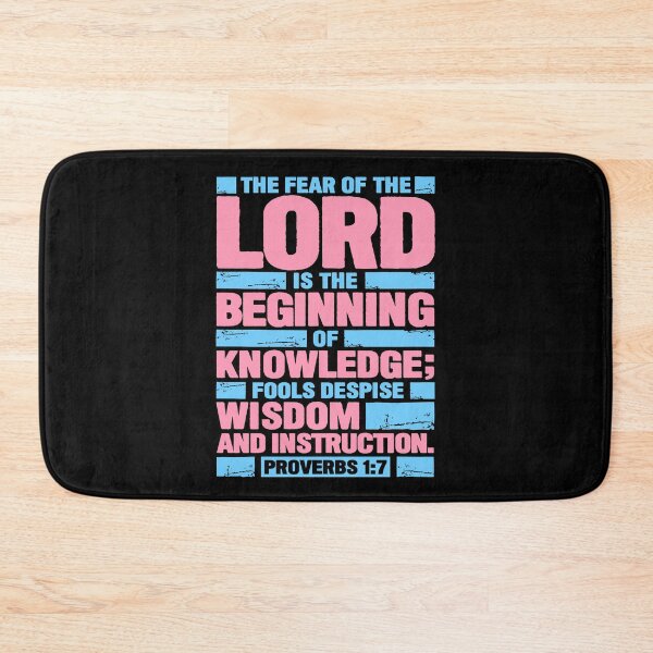 Item preview, Proverbs 1:7 The Fear of the LORD is the Beginning of Knowledge designed and sold by plushism.
