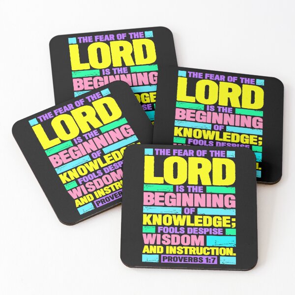 Item preview, Proverbs 1:7 The Fear of the LORD is the Beginning of Knowledge designed and sold by plushism.