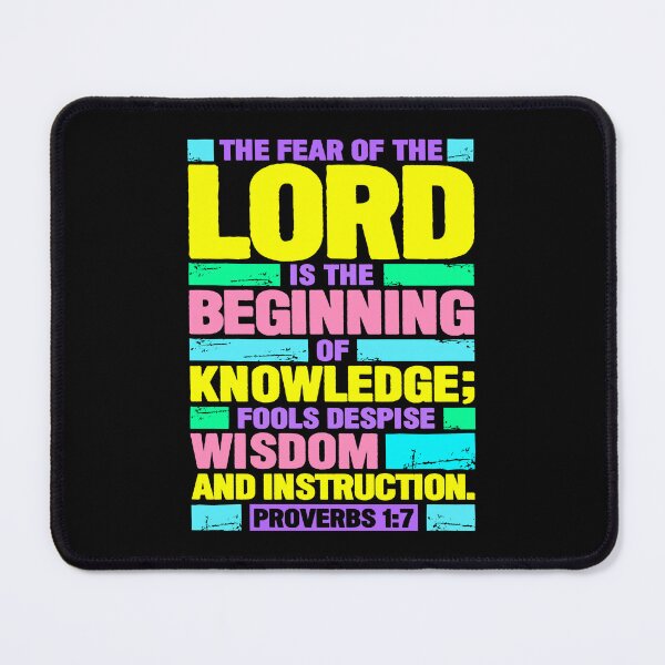 Item preview, Proverbs 1:7 The Fear of the LORD is the Beginning of Knowledge designed and sold by plushism.