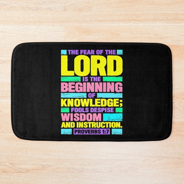 Item preview, Proverbs 1:7 The Fear of the LORD is the Beginning of Knowledge designed and sold by plushism.