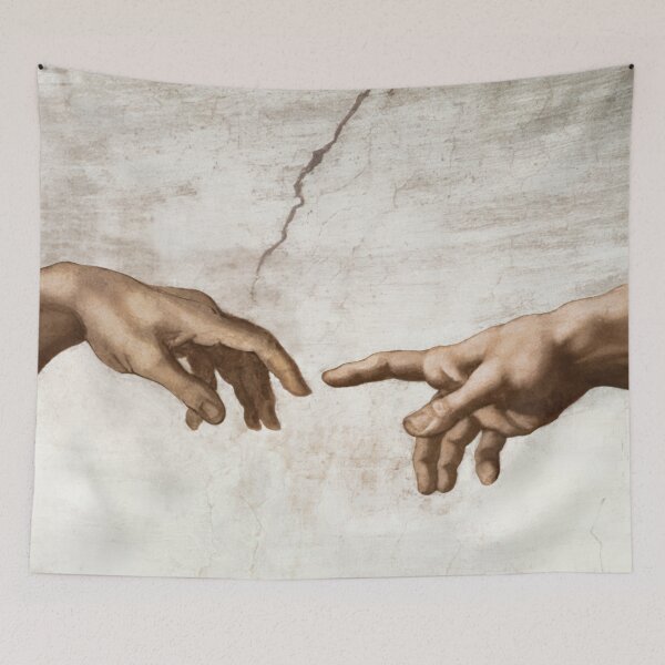 Artikelvorschau, Die Erschaffung Adams - Michelangelo (Detail) entworfen und verkauft von Onodera.