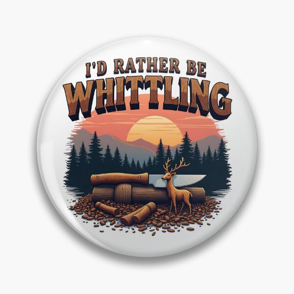 Item preview, I'd Rather Be Whittling Carving Funny Woodworker designed and sold by WildPalette-Art.