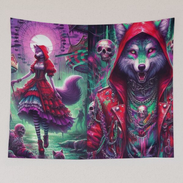Item preview, Lobo en rojo designed and sold by RaF71PrO.