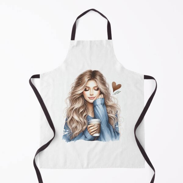 Item preview, Fashion Watercolor Girl Cozy Coffee Break designed and sold by Belhbib Art ⭐⭐⭐⭐⭐.