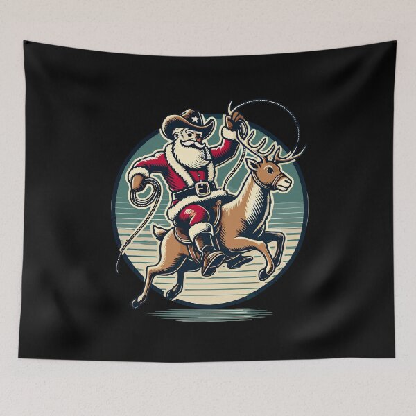 Item preview, Western Cowboy Santa Christmas Adventure designed and sold by LuminOrb.