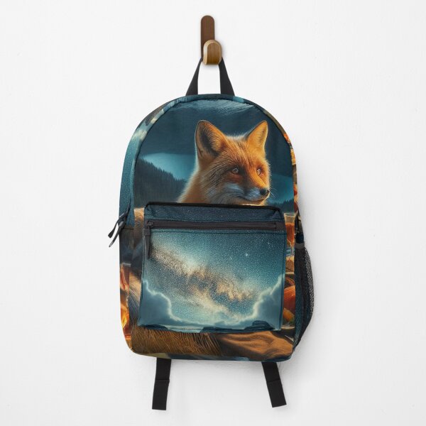Item preview, The fox eats his dinner on the grass late at night designed and sold by Foxxxxsss.