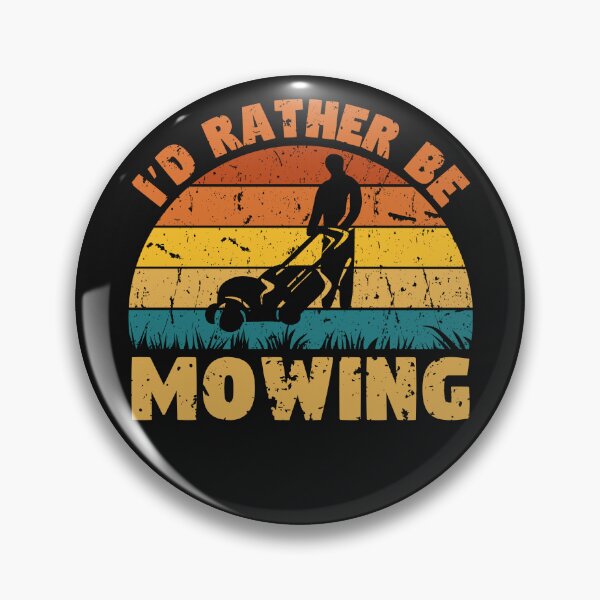 Item preview, I'd Rather Be Mowing Lawn Mower Dad Vintage Sunset designed and sold by WildPalette-Art.