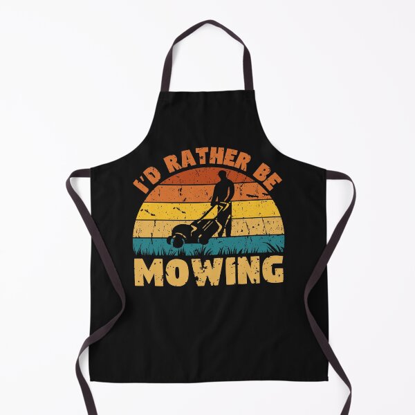 Item preview, I'd Rather Be Mowing Lawn Mower Dad Vintage Sunset designed and sold by WildPalette-Art.