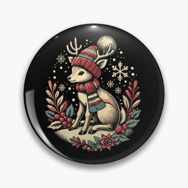 Item preview, Vintage Weihnachten Rentier Design Mit Schnee Und designed and sold by LuminOrb.