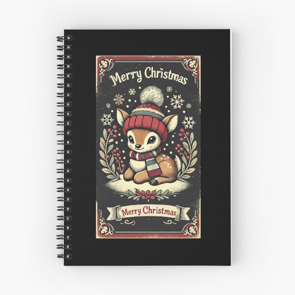 Item preview, Vintage Design Weihnachten Rentier Mit Wollmütze designed and sold by LuminOrb.
