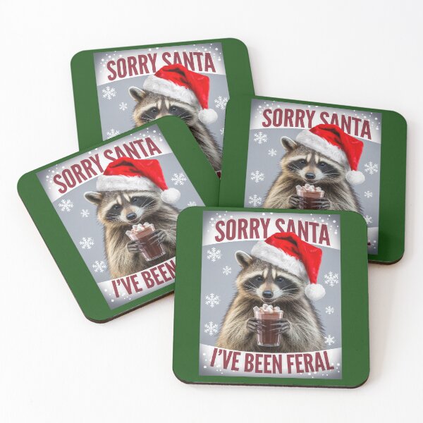 Item preview, Sorry Santa. I've Been Feral. designed and sold by Angry Swan Designs.