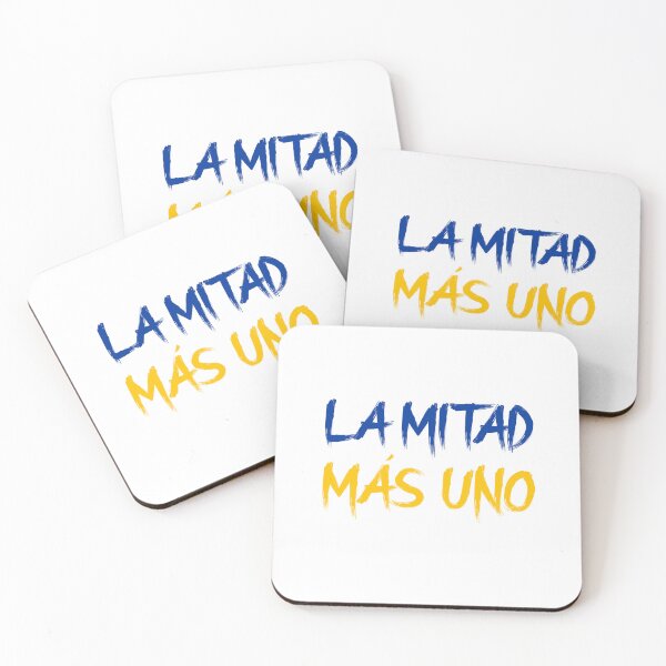 Item preview, La Mitad Más Uno blue yellow designed and sold by VRedBaller.