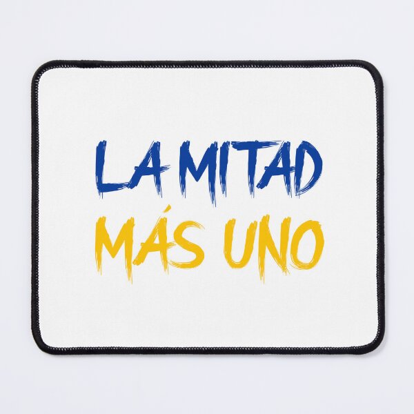 Item preview, La Mitad Más Uno blue yellow designed and sold by VRedBaller.