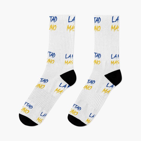 Item preview, La Mitad Más Uno blue yellow designed and sold by VRedBaller.