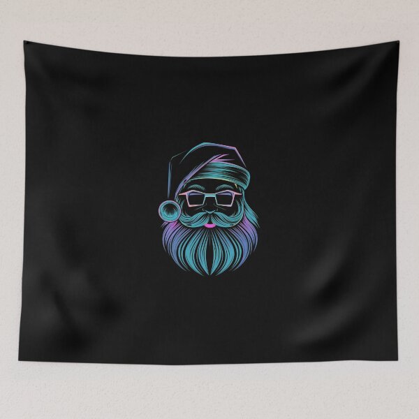 Item preview, Santa Outline Face - Futuristic Christmas Style designed and sold by GRABAPSHOP.