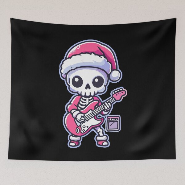 Item preview, Christmas Rocking Skeleton Motif designed and sold by LuminOrb.