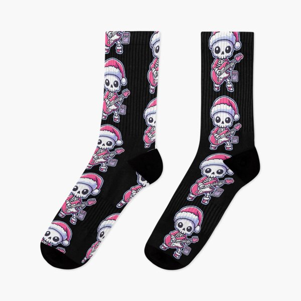 Item preview, Christmas Rocking Skeleton Motif designed and sold by LuminOrb.