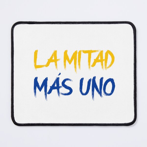 Item preview, La Mitad Más Uno yellow blue designed and sold by VRedBaller.