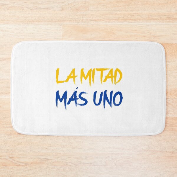 Item preview, La Mitad Más Uno yellow blue designed and sold by VRedBaller.