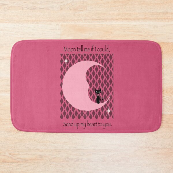 Item preview, Pink retro moon and cat x mitski lyrics  designed and sold by Osaseredesigns.