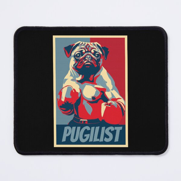 Item preview, Pugilist Funny Boxing Pug HOPE designed and sold by TrueArtsStore.