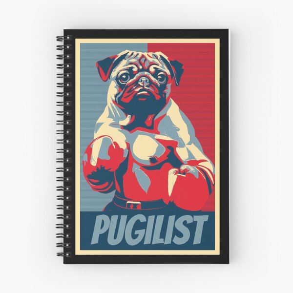 Item preview, Pugilist Funny Boxing Pug HOPE designed and sold by TrueArtsStore.