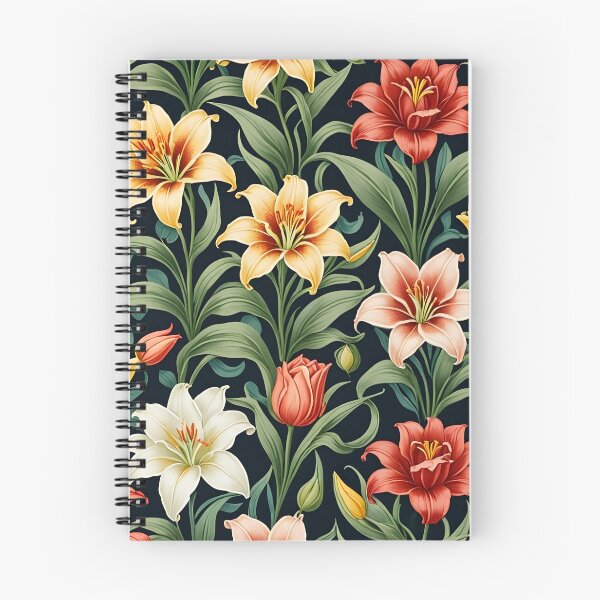 Item preview, Art Nouveau Lilies and Tulips  designed and sold by Nikola Eftimov.