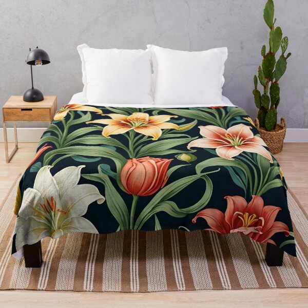 Item preview, Art Nouveau Lilies and Tulips  designed and sold by Nikola Eftimov.