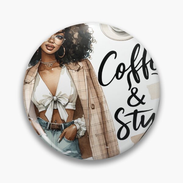 Item preview, Cute Watercolor Stylish Coffee Lover  designed and sold by Belhbib Art ⭐⭐⭐⭐⭐.