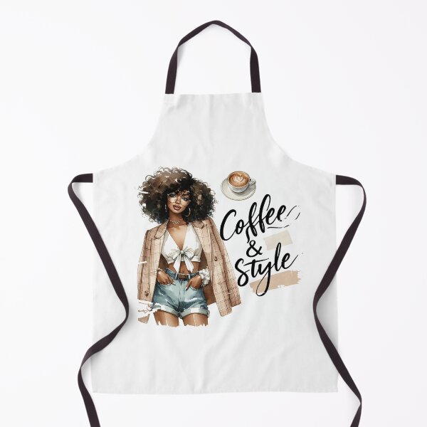 Item preview, Cute Watercolor Stylish Coffee Lover designed and sold by Belhbib Art ⭐⭐⭐⭐⭐.