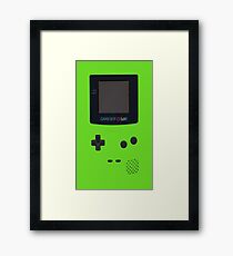 green game boy Framed Print