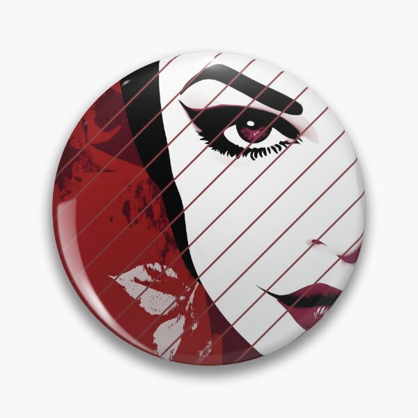 Item preview, Sirena de synthwave. Ilustración al estilo de Patrick Nagel. designed and sold by Shoot-The-Moon.