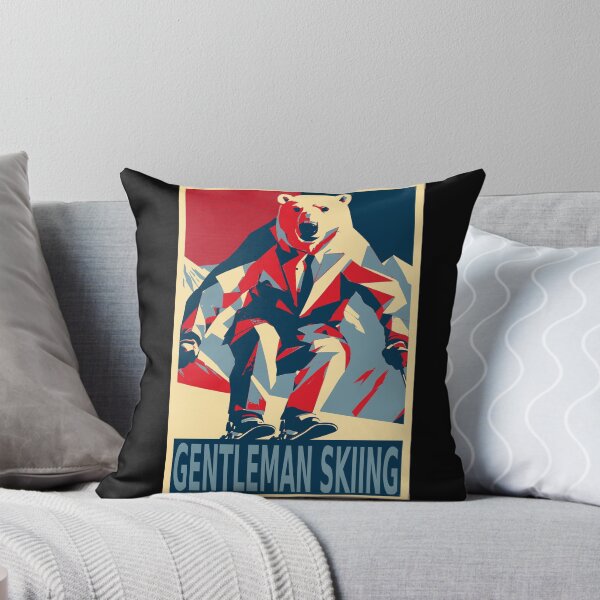 Item preview, Gentleman Skiing Funny Polar Bear Skiing designed and sold by TrueArtsStore.