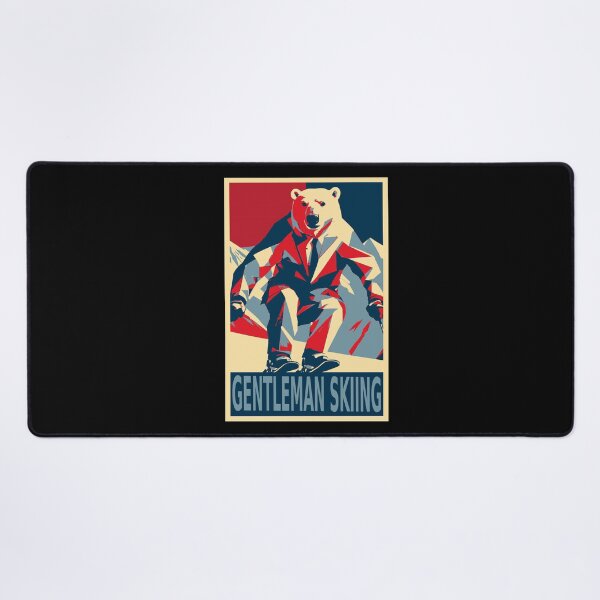 Item preview, Gentleman Skiing Funny Polar Bear Skiing designed and sold by TrueArtsStore.
