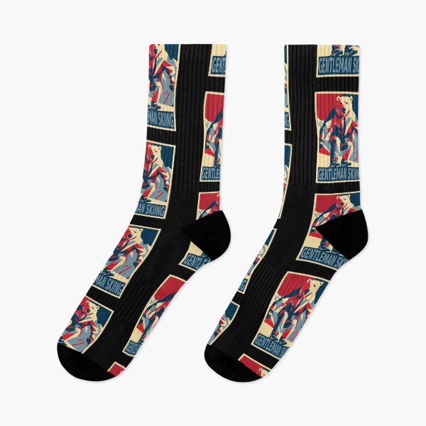 Item preview, Gentleman Skiing Funny Polar Bear Skiing designed and sold by TrueArtsStore.
