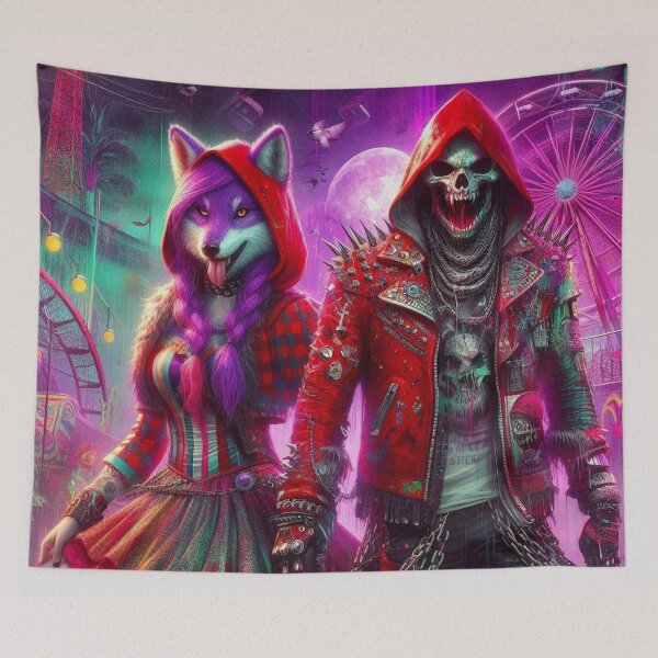 Item preview, Lobo en rojo designed and sold by RaF71PrO.