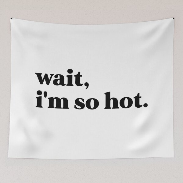 Item preview, wait i'm so hot designed and sold by weirdly weird.