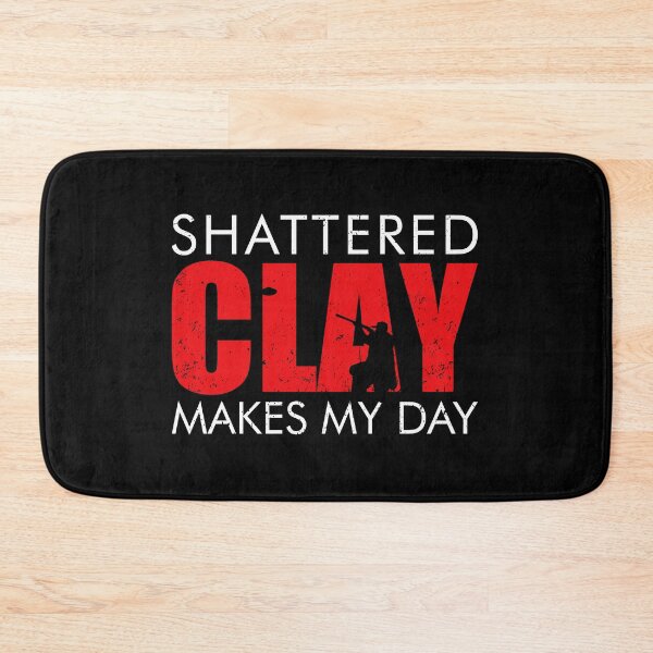 Item preview, Shattered Clay Makes My Day - Trap Skeet Shooting Clay Pigeon designed and sold by crenaviolena.