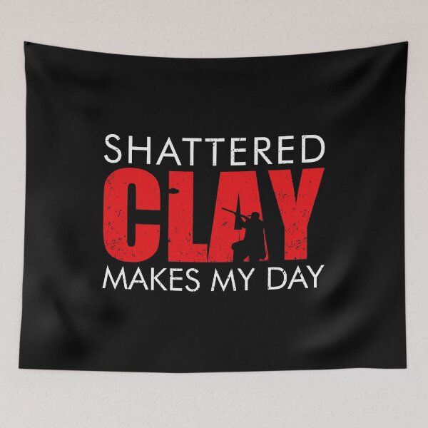 Item preview, Shattered Clay Makes My Day - Trap Skeet Shooting Clay Pigeon designed and sold by crenaviolena.