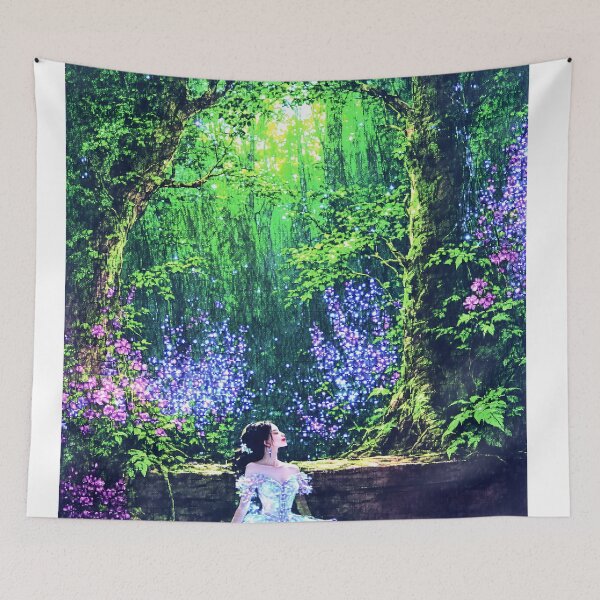 Item preview, Belle's Enchanted Forest Bench designed and sold by PanoramaPrints.