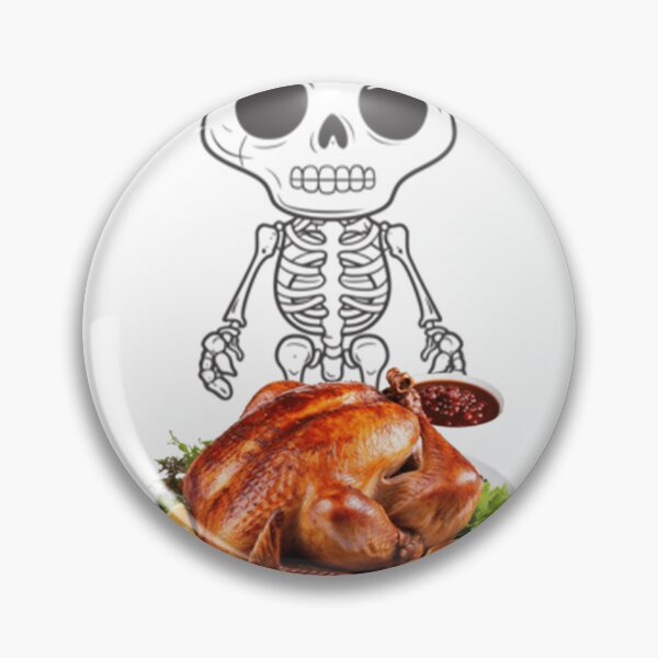 Item preview, Skeleton and Christmas Roast Turkey – Unique Holiday Art designed and sold by GAGO5.