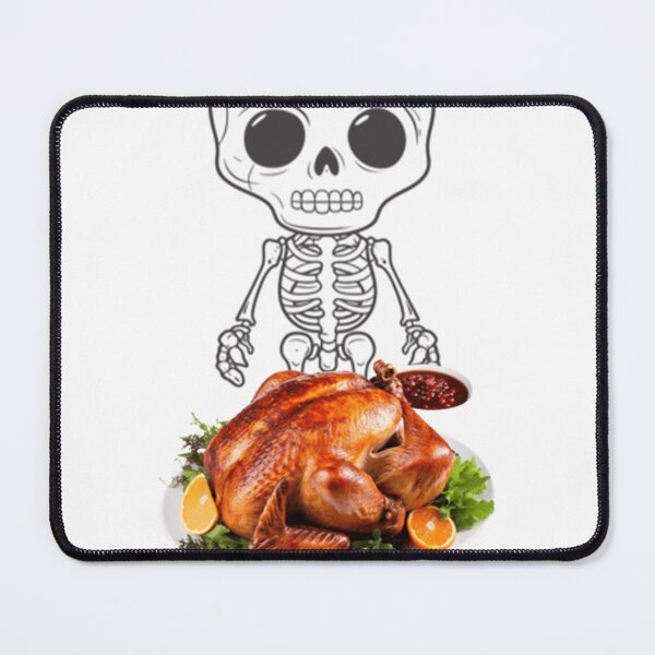 Item preview, Skeleton and Christmas Roast Turkey – Unique Holiday Art designed and sold by GAGO5.