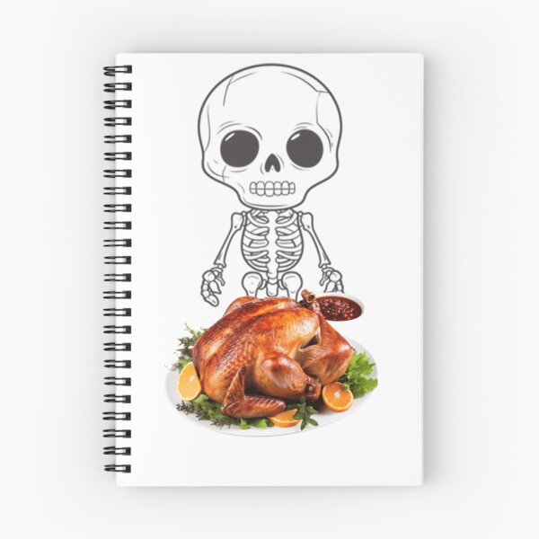 Item preview, Skeleton and Christmas Roast Turkey – Unique Holiday Art designed and sold by GAGO5.