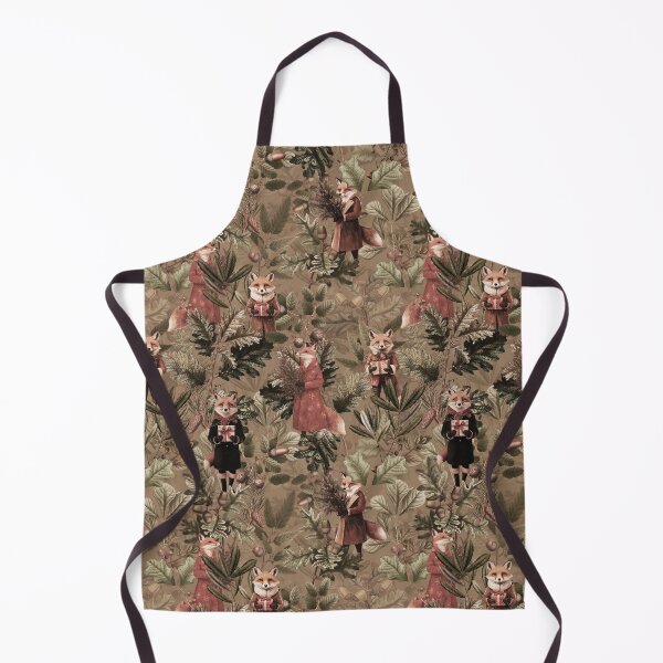 Item preview, Mystical Woodland Christmas Foxes Sepia Nightgarden designed and sold by UtArt.
