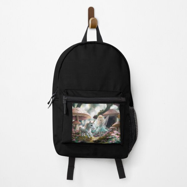 Vista previa del artículo con la obra « Unicornio y hada en una luna en miniatura.», diseñado y vendido por Collection de trésors .