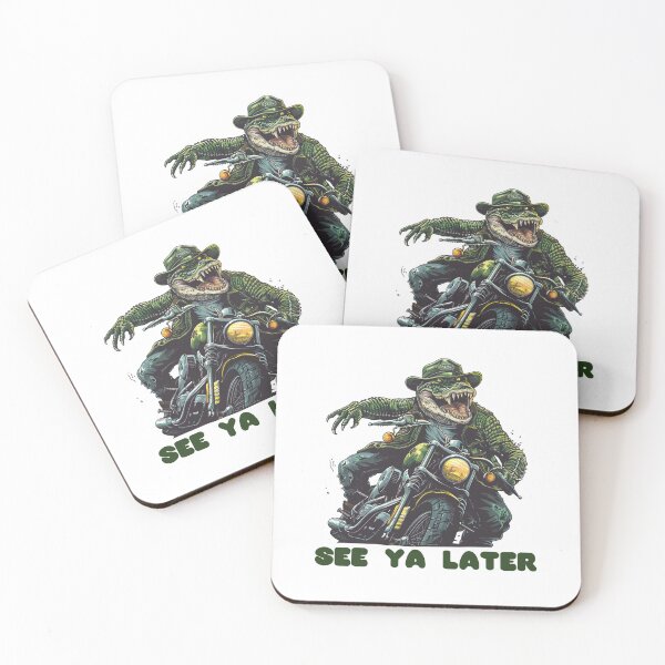 Item preview, Gator on the Go: Ride in Style with a Cool Croc on a Motorcycle! designed and sold by Ignorant-Artist.