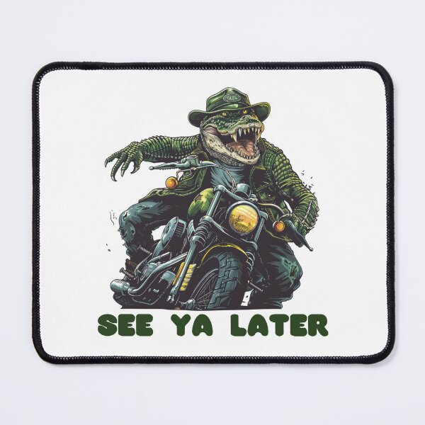 Item preview, Gator on the Go: Ride in Style with a Cool Croc on a Motorcycle! designed and sold by Ignorant-Artist.